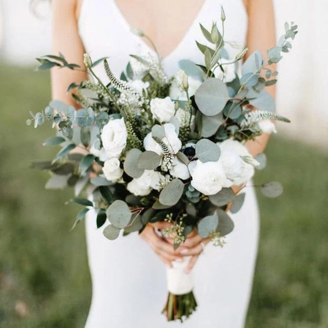 Elegant Faux Eucalyptus Greenery Stems for Modern Home Styling