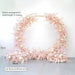 Elegant Pink Floral Wedding Arch for Christmas Festivities and Home Decor