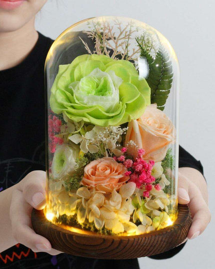 Timeless Blossom - Captivating Rose Preserved in Glass Dome