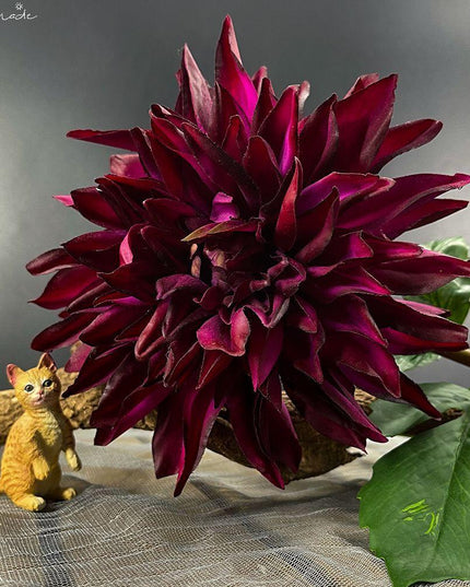 Luxe Realistic Dahlia Silk Flower Arrangement: Timeless Elegance for Any Space