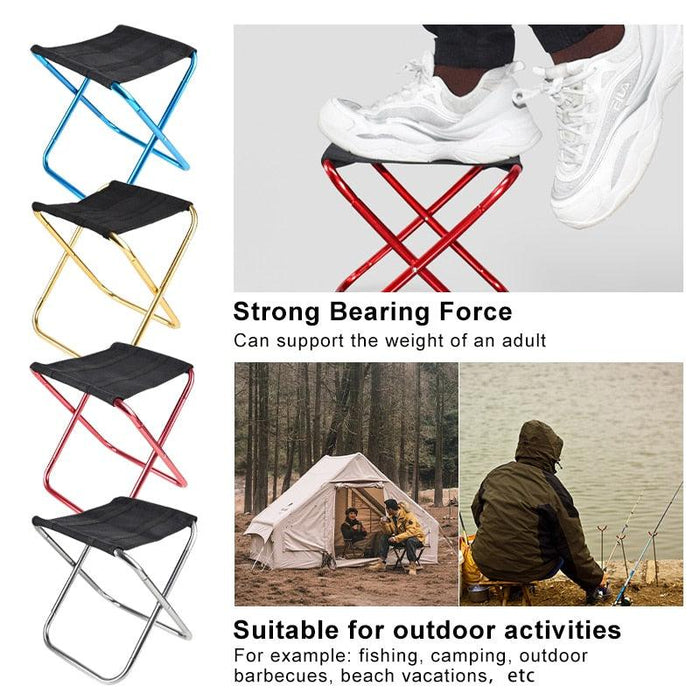 Portable Folding Chair Set with Convenient Storage Pouch for Outdoor Adventures