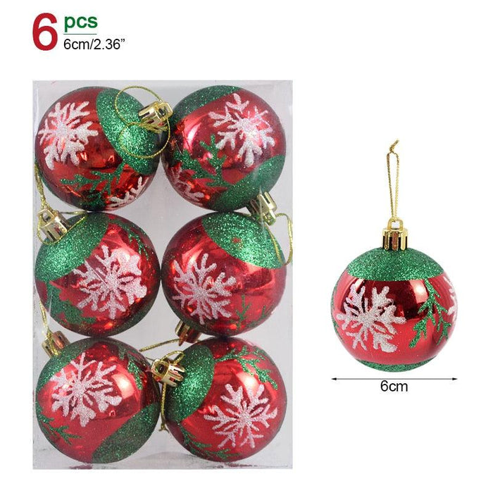 Festive Glittering Holiday Bauble Set