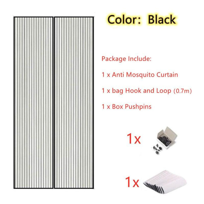 Summer Breeze Magnetic Mesh Door Curtain - Effortless Bug Protection for All Room Sizes