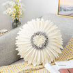 Round  white / 1PCS  Cushion cover