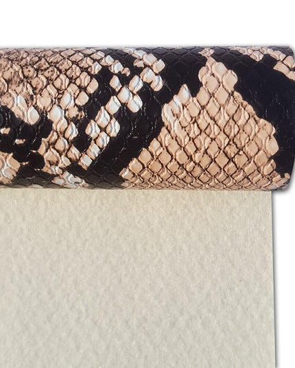 Exotic Python Pattern Vegan Leather Roll for Creative Handmade Accessories