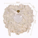 Luxurious Ivory Satin Crystal Ring Pillow for Elegant Wedding Moments
