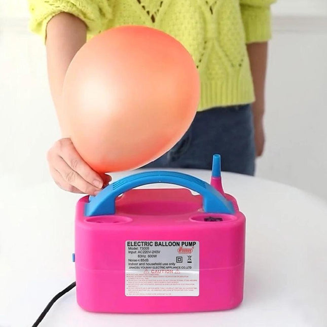 Rapid Quiet Inflate Dual Port Electric Balloon Pump for Effortless Decorating