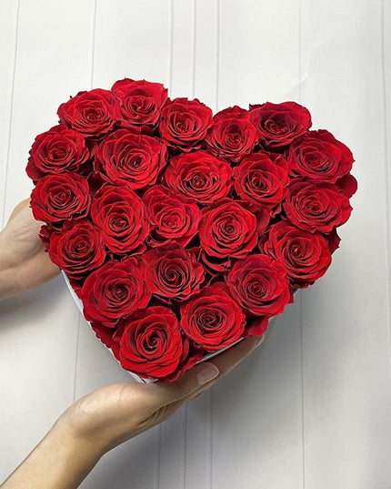 Eternal Romance Rose - Heart-Shaped Forever Floral Display