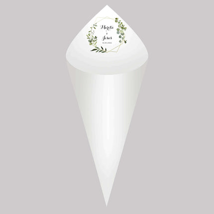 Customizable 30-Piece Wedding Confetti Cone Collection - Create Magical Moments