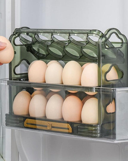 Fresh Egg Keeper with Stackable Organizer Tray