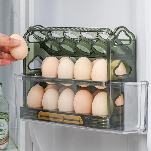 Fresh Egg Keeper with Stackable Organizer Tray