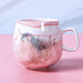 Flamingo Ceramic Travel Mug - Adorable Cat Paw Insulation for On-the-Go Comfort