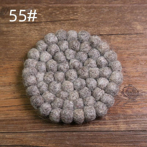 Chic Wool Felt Coasters - Stylish Furniture Protection Solution