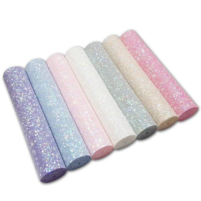 Shimmering Glittery Faux Leather Roll for Crafting Masterpieces