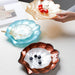 Elegant Colorful Seashell Glass Plate Set - Elevate Your Dining Experience with European and Western Charm