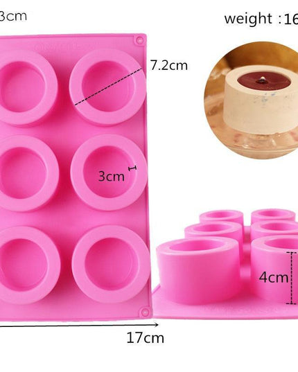 Round Silicone Molds for Creative Candle Jars and Stylish Plant Pots: Elevate Your Home Decor Projects