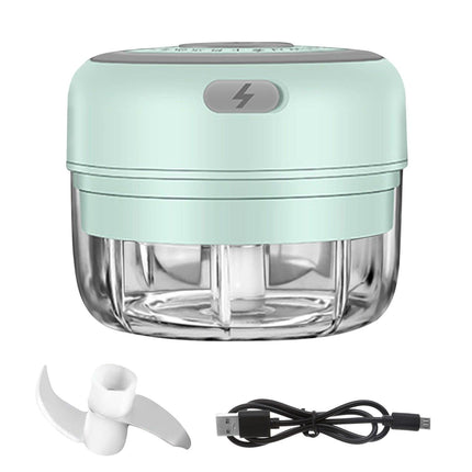 Compact Electric Garlic Chopper with Quick-Slice Technology and Adjustable Capacity