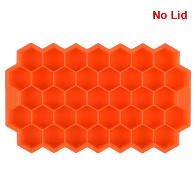 Vibrant Honeycomb Silicone Ice Cube Mold - Ideal for Cocktails and Frozen Delights