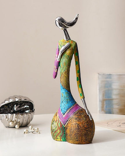 Vibrant Resin Abstract Sculpture for Modern Home Aesthetics