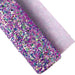 Festive Chunky Glitter Fabric Roll - Red Green Gold - 30x134cm