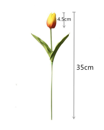 Realistic Tulip Flower Arrangement: 10 Lifelike Faux Blooms for Effortless Elegance