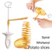 Twisted Potato and Veggie Spiralizer Set for Artistic Culinary Creations