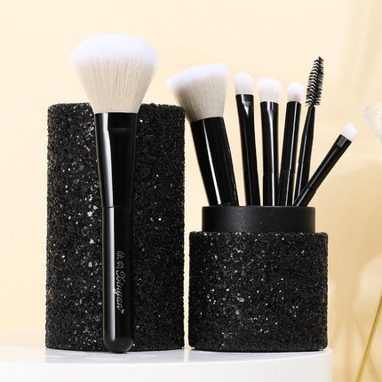 Premium Elegant Makeup Brush Set with Chic Organizer & High-Quality Synthetic Fibers