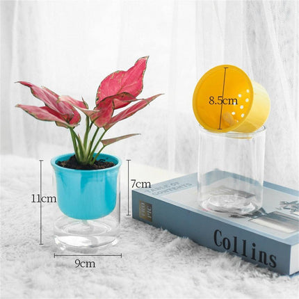 Smart Self-Watering Indoor Planter Pot - Eco-Friendly PET Construction