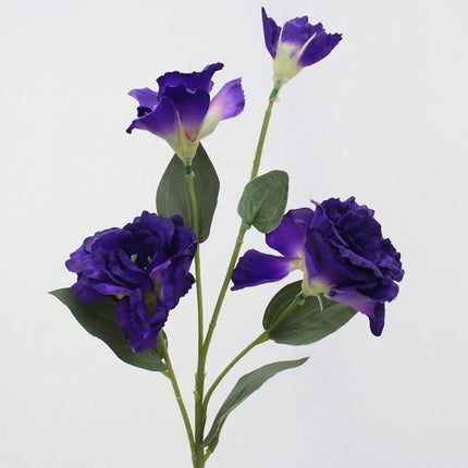 Deluxe 70cm Trigeminal Eustoma Silk Flower Bouquet - Lifelike Elegance