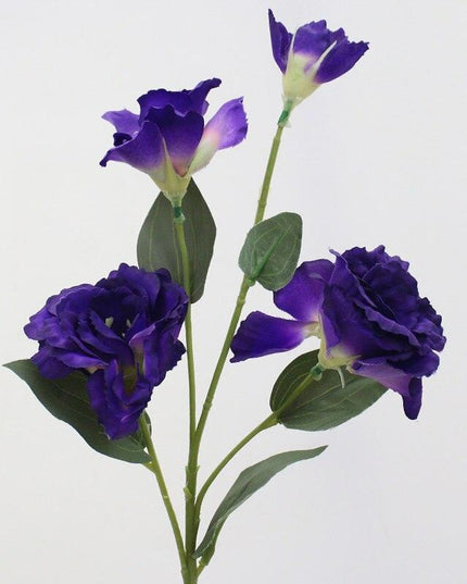 Deluxe 70cm Trigeminal Eustoma Silk Flower Bouquet - Lifelike Elegance