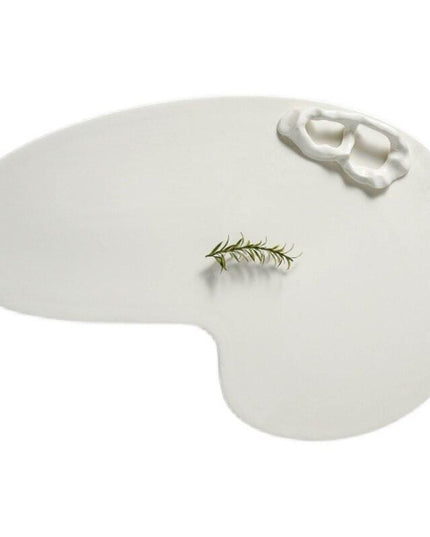 Chic Irregular Ceramic Plate Set: Transform Your Dining Table with Timeless Elegance