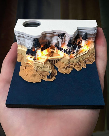Illuminated Fantasy Castle 3D Memo Pad - Unlock Your Imagination