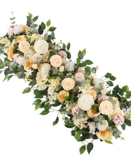Elegant Silk Rose and Peony Flower Wall Arch Set for Wedding Decor Transformation