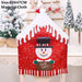 Joyful Christmas Gnome Chair Cover - Festive Holiday Season Decoration