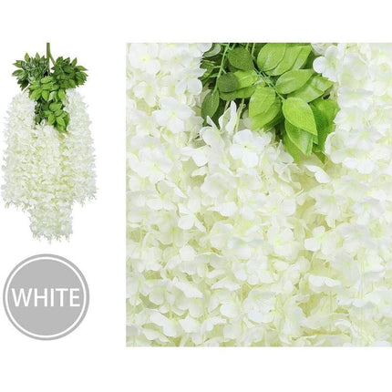 36-Piece Realistic Wisteria Floral Vines for Elegant Weddings and Home Decor