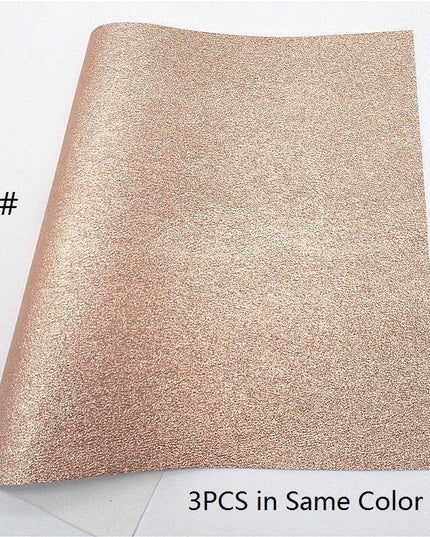 Sparkling Rose Gold Glitter Leather Crafting Sheet - Transform Your DIY Projects with Elegance