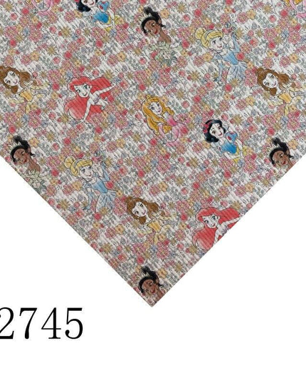 Enchanting Beauty and the Beast Themed Faux Leather Crafting Sheet - High-Quality Material for Imaginative Projects