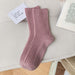 Luxurious Cashmere Blend Women's Japanese Fashion Winter Socks