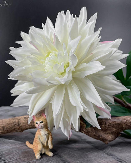 Luxe Realistic Dahlia Silk Flower Arrangement: Timeless Elegance for Any Space
