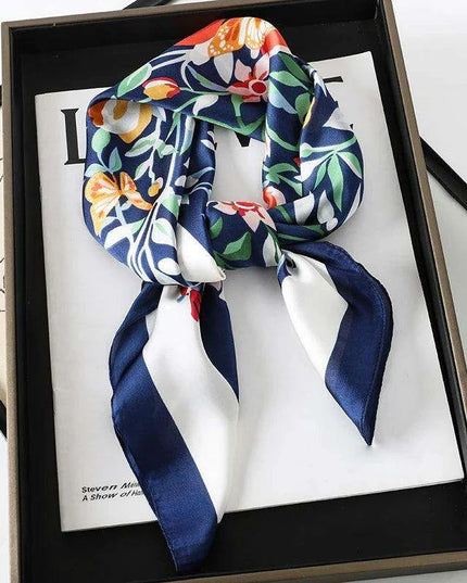 Elegant Leopard Print Silk Scarf - Premium Women's Fashion Accessory