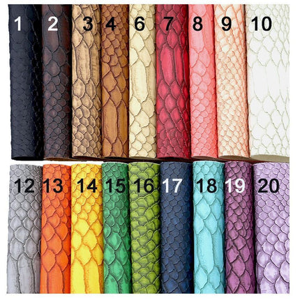 Elegant Gator Textured Matte Faux Leather Crafting Roll - Premium Quality for Creative Projects