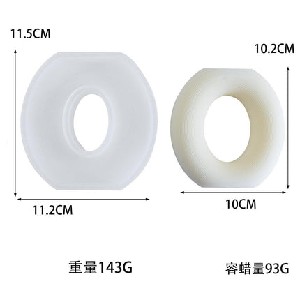 Versatile Circular Silicone Mold for DIY Candles and Treats