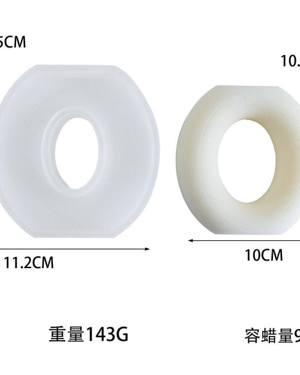 Versatile Circular Silicone Mold for DIY Candles and Treats
