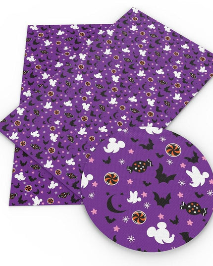 Mickey Mouse Halloween Faux Leather Craft Sheets - Create Spooktacular DIY Projects