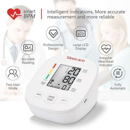 Sleek Smart Pulse Monitor: Modern Arm Tensiometer with Instant Heart Rate Tracking