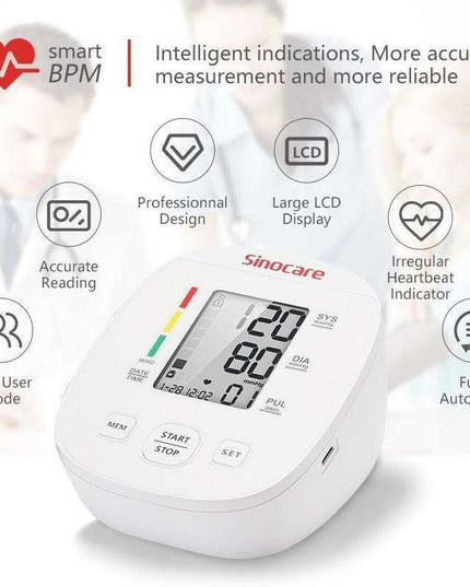 Sleek Smart Pulse Monitor: Modern Arm Tensiometer with Instant Heart Rate Tracking