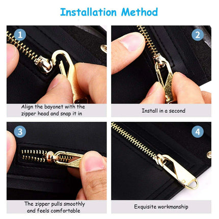 Sustainable Zipper Repair Kit - 5-Piece Eco-Friendly Pull Tab Set