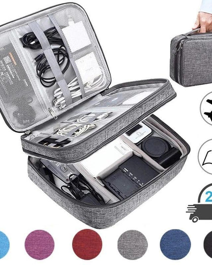 Ultimate Travel Tech Gear Organizer: Waterproof Protection for Your Electronics