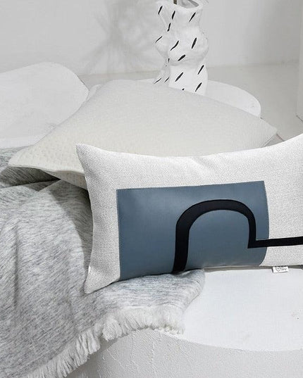 Nordic Blue Luxe Reversible Cushion Set - Transform Your Home with Dual Print Elegance