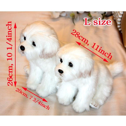 Opulent Maltese Puppy Plush: A Sophisticated Furry Companion
